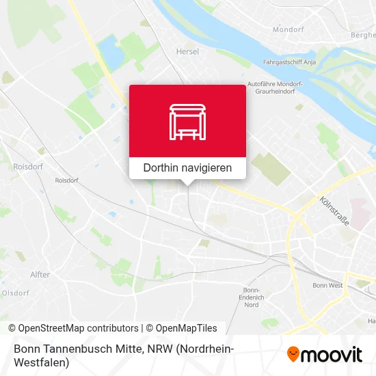 Bonn Tannenbusch Mitte Karte