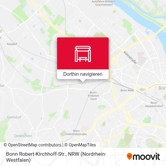 Bonn Robert-Kirchhoff-Str. Karte