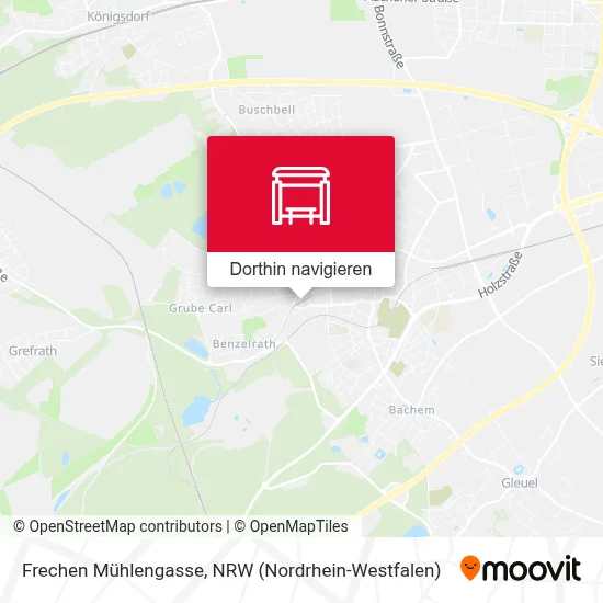 Frechen Mühlengasse Karte