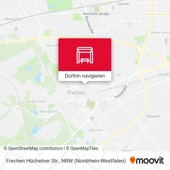 Frechen Hüchelner Str. Karte