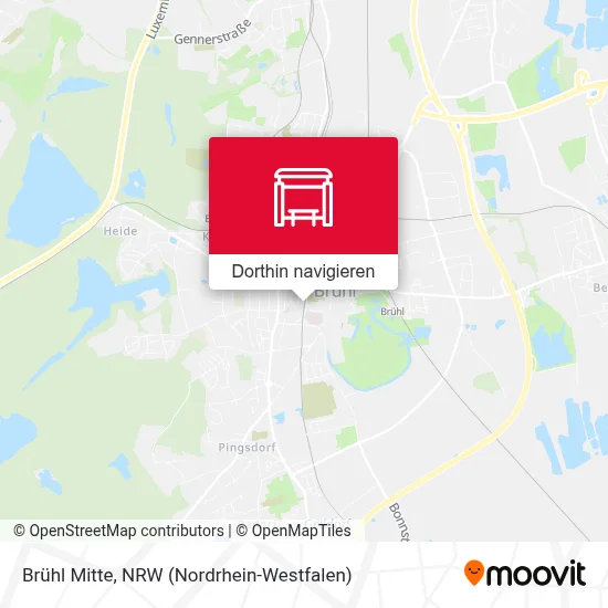 Brühl Mitte Karte