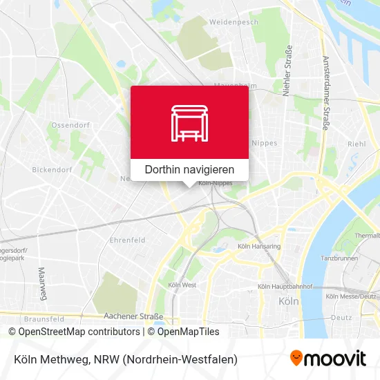 Köln Methweg Karte