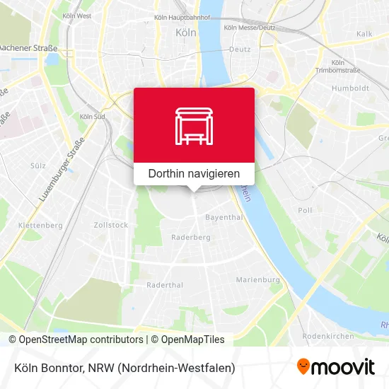 Köln Bonntor Karte