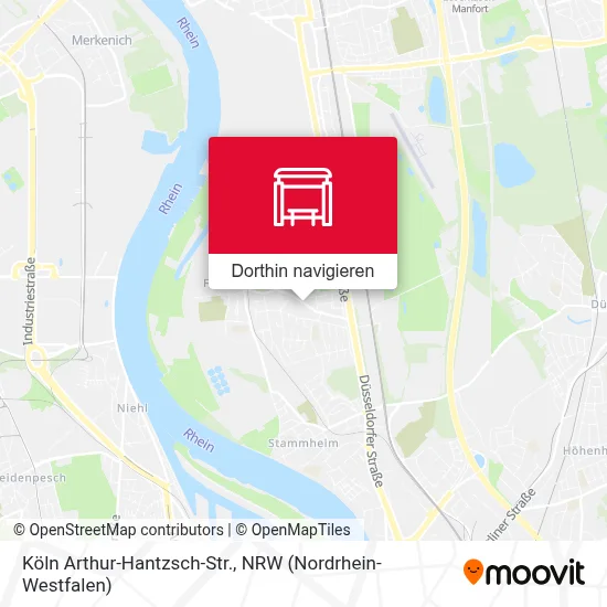 Köln Arthur-Hantzsch-Str. Karte