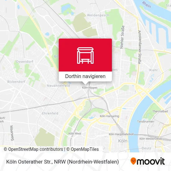 Köln Osterather Str. Karte