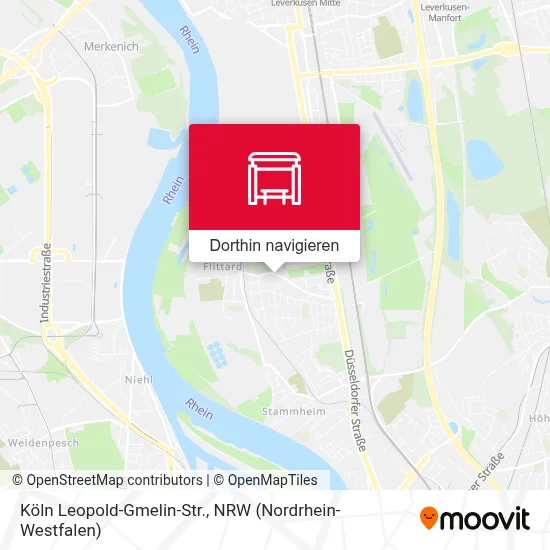 Köln Leopold-Gmelin-Str. Karte
