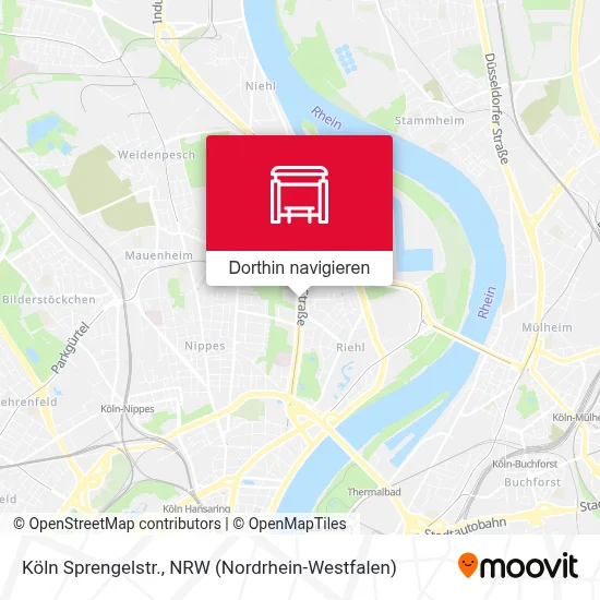 Köln Sprengelstr. Karte