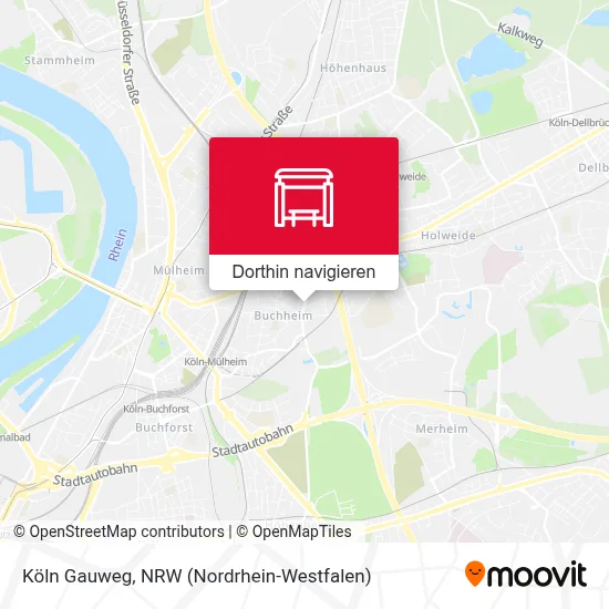 Köln Gauweg Karte
