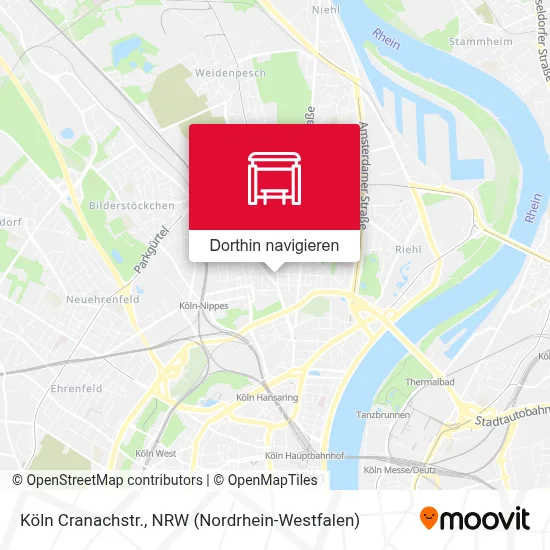 Köln Cranachstr. Karte