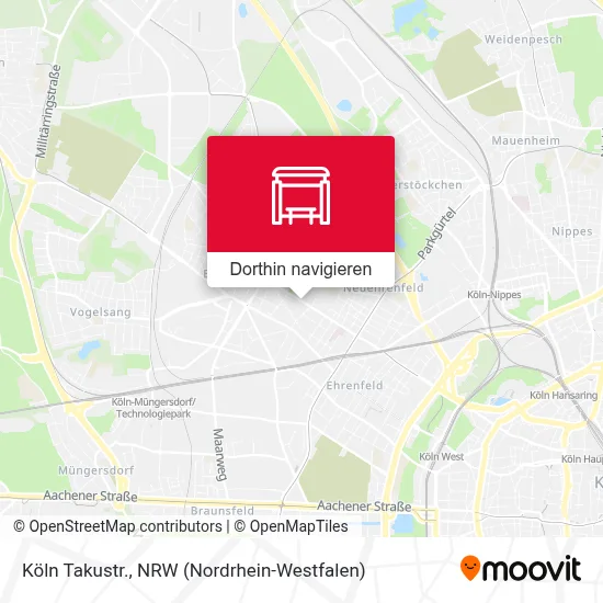 Köln Takustr. Karte