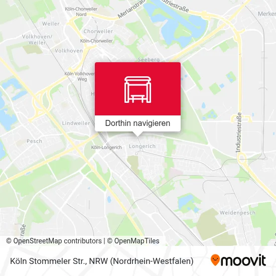 Köln Stommeler Str. Karte
