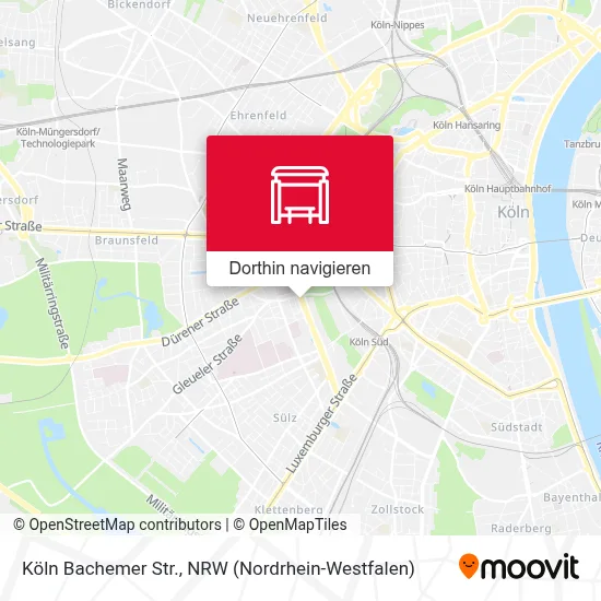 Köln Bachemer Str. Karte