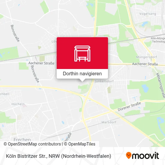 Köln Bistritzer Str. Karte