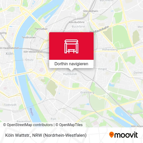 Köln Wattstr. Karte