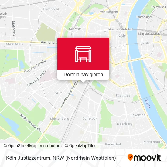 Köln Justizzentrum Karte