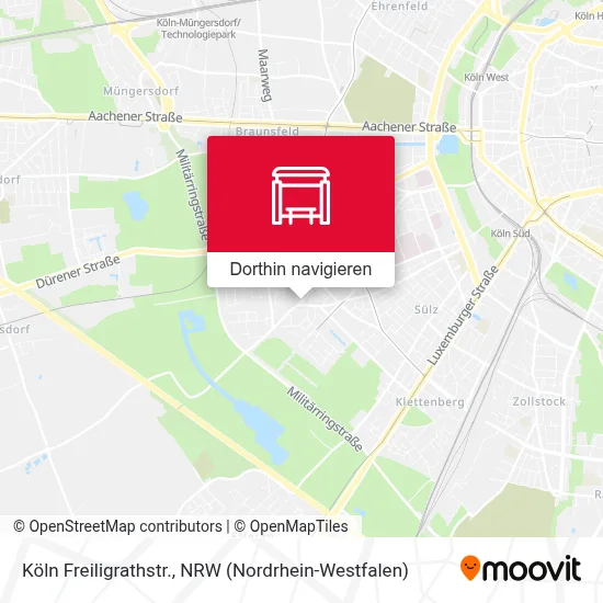 Köln Freiligrathstr. Karte
