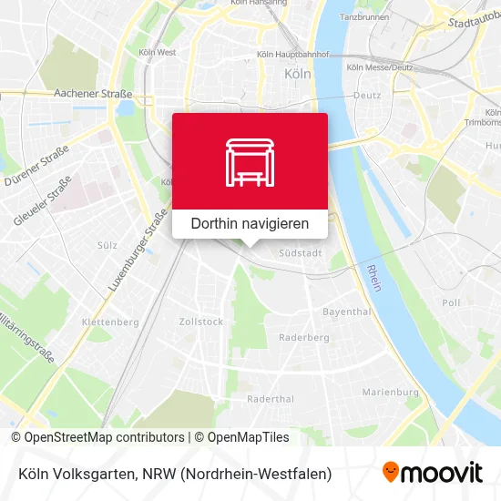 Köln Volksgarten Karte