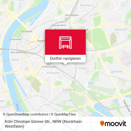 Köln Christian-Sünner-Str. Karte