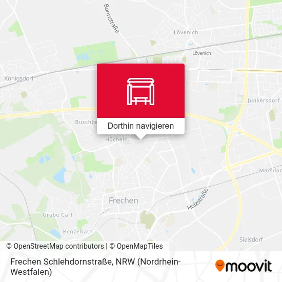 Frechen Schlehdornstraße Karte