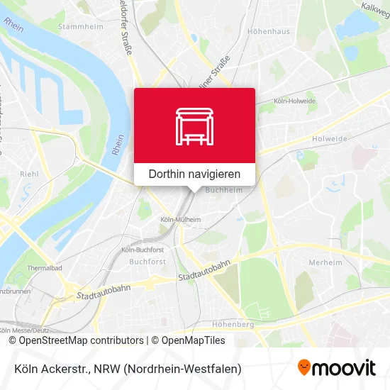Köln Ackerstr. Karte
