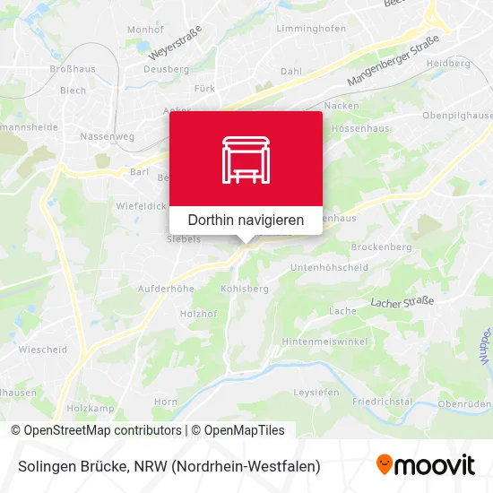 Solingen Brücke Karte