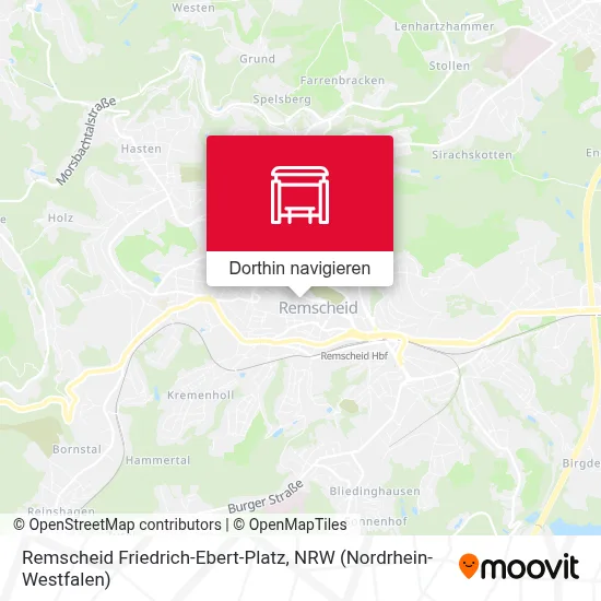 Remscheid Friedrich-Ebert-Platz Karte