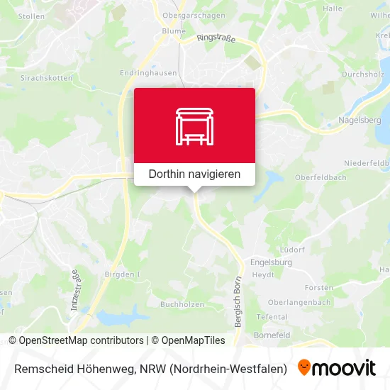 Remscheid Höhenweg Karte
