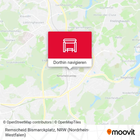 Remscheid Bismarckplatz Karte