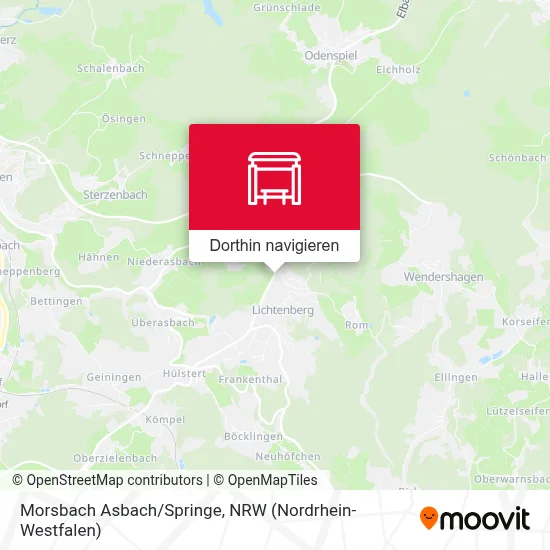 Morsbach Asbach/Springe Karte