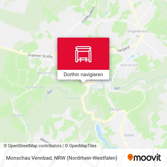 Monschau Vennbad Karte