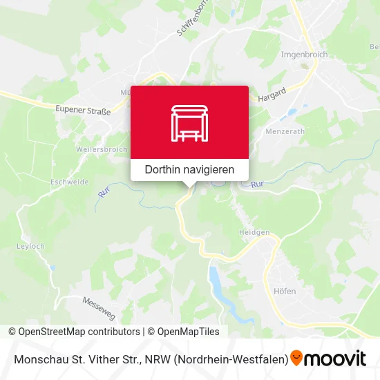 Monschau St. Vither Str. Karte