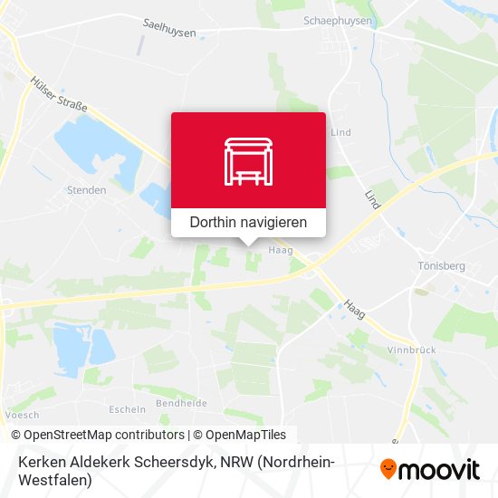 Kerken Aldekerk Scheersdyk Karte