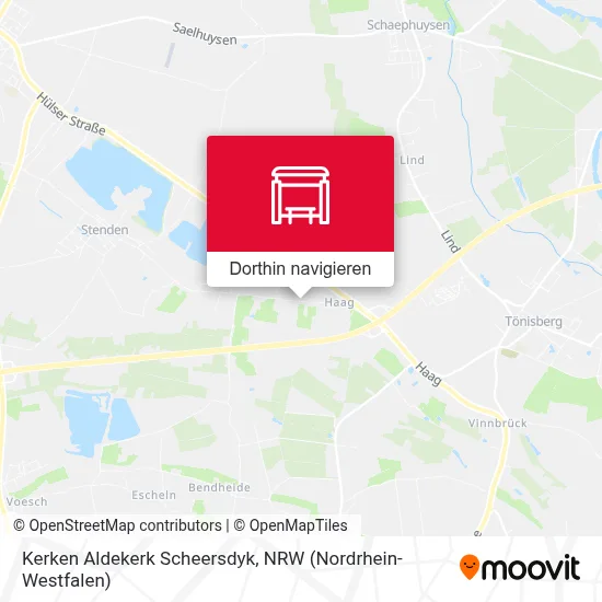 Kerken Aldekerk Scheersdyk Karte