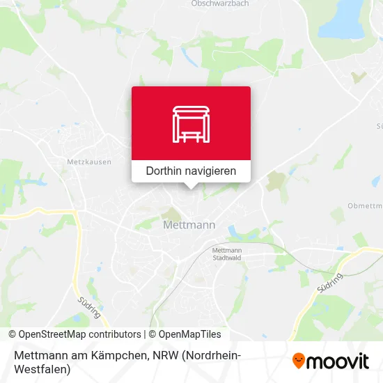 Mettmann am Kämpchen Karte