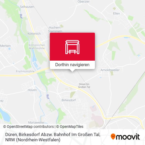 Düren, Birkesdorf Abzw. Bahnhof Im Großen Tal Karte