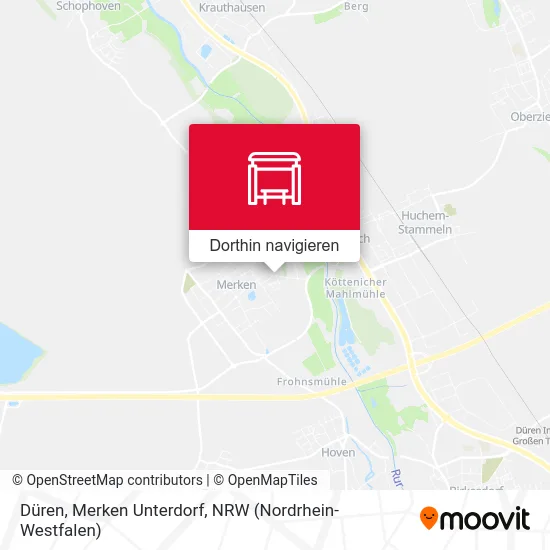 Düren, Merken Unterdorf Karte