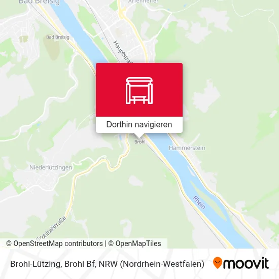 Brohl-Lützing, Brohl Bf Karte