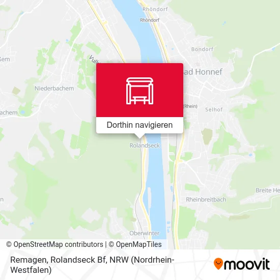 Remagen, Rolandseck Bf Karte