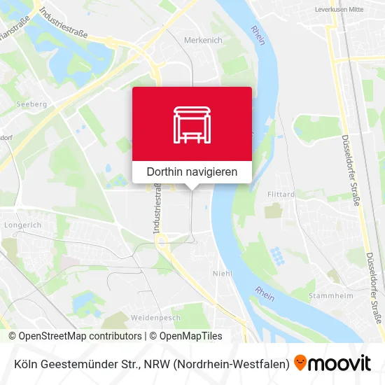 Köln Geestemünder Str. Karte