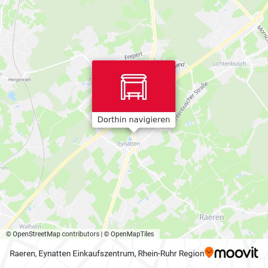 Raeren, Eynatten Einkaufszentrum Karte