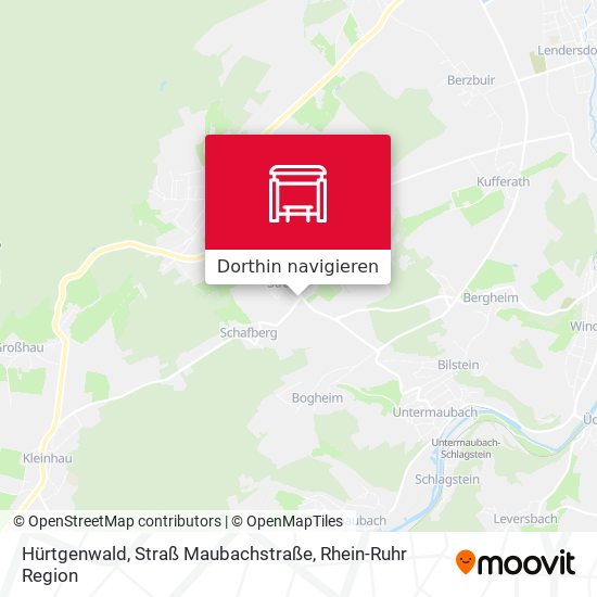Hürtgenwald, Straß Maubachstraße Karte