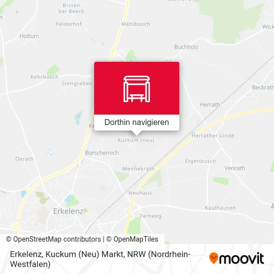 Erkelenz, Kuckum (Neu) Markt Karte