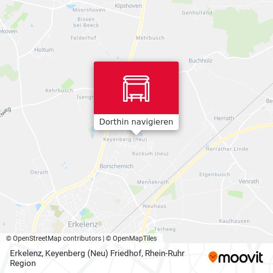 Erkelenz, Keyenberg (Neu) Friedhof Karte