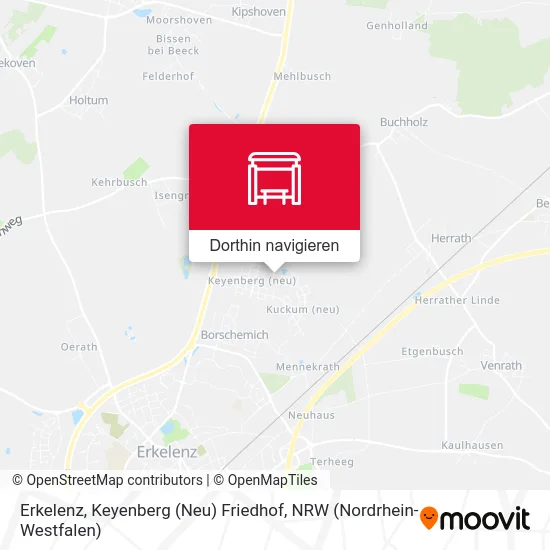 Erkelenz, Keyenberg (Neu) Friedhof Karte