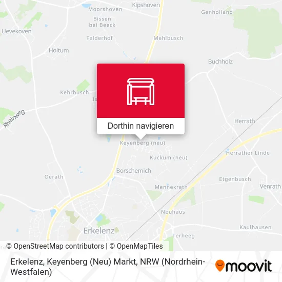 Erkelenz, Keyenberg (Neu) Markt Karte