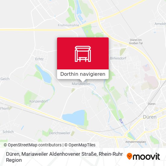 Düren, Mariaweiler Aldenhovener Straße Karte