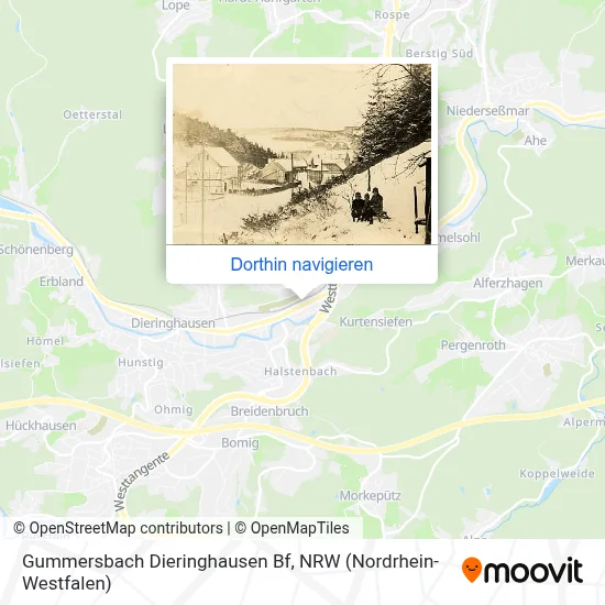 Gummersbach Dieringhausen Bf Karte