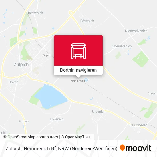 Zülpich, Nemmenich Bf Karte