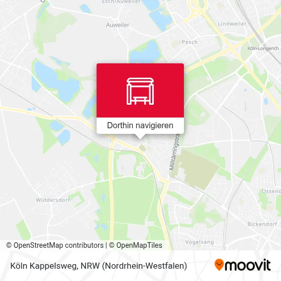 Köln Kappelsweg Karte