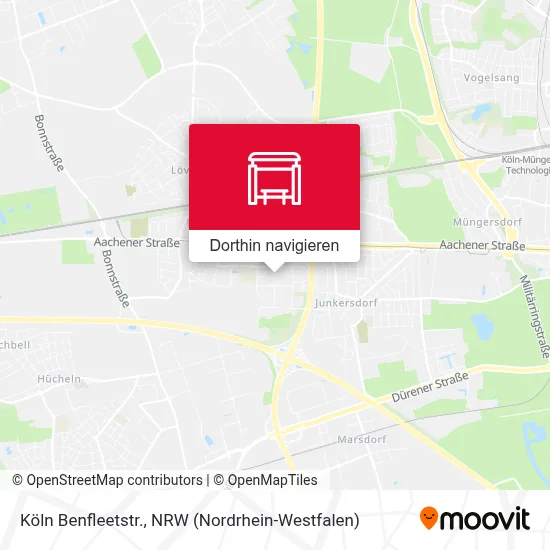 Köln Benfleetstr. Karte